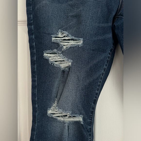 NWT Indigo Fusion Distressed Ankle Skinny Jeans, Size 18 - Picture 5 of 11